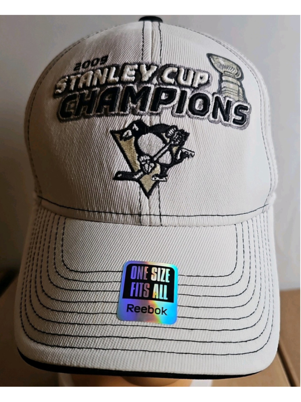 NHL Pittsburgh Penguins 2009 Stanley Cup Champions Celebration Hat Cole Harbour